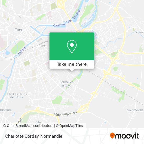 Charlotte Corday map