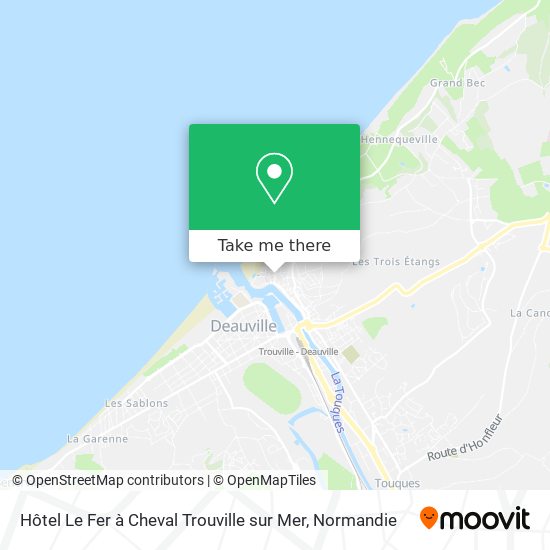 Hôtel Le Fer à Cheval Trouville sur Mer map