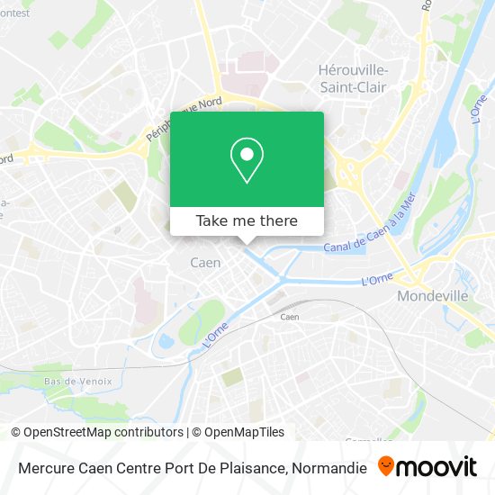 Mapa Mercure Caen Centre Port De Plaisance