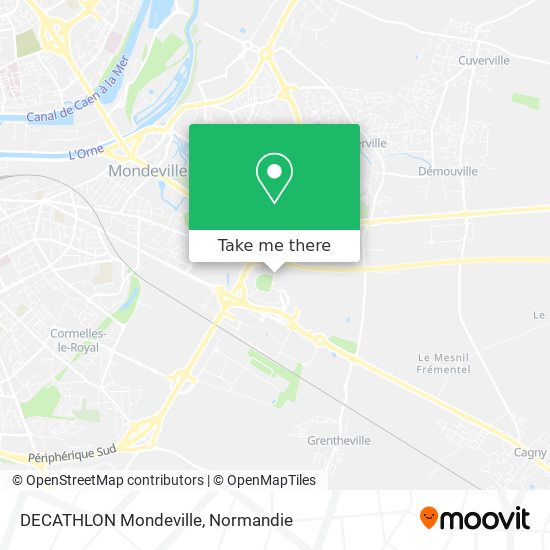 DECATHLON Mondeville map