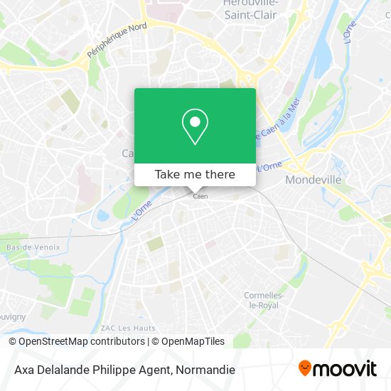 Axa Delalande Philippe Agent map