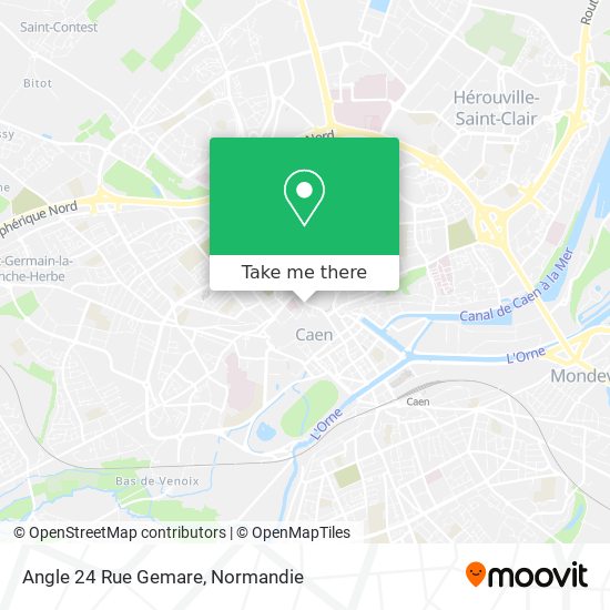 Mapa Angle 24 Rue Gemare