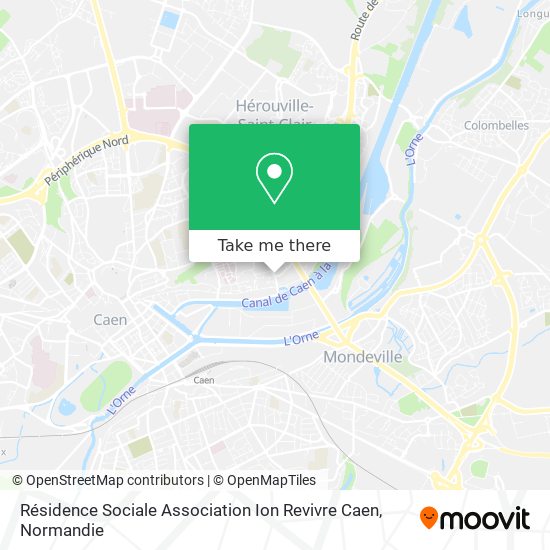 Résidence Sociale Association Ion Revivre Caen map
