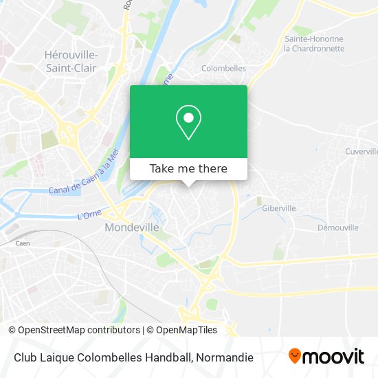 Club Laique Colombelles Handball map