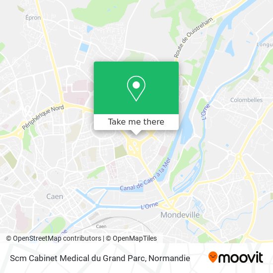Scm Cabinet Medical du Grand Parc map