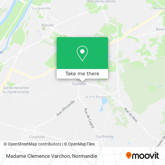 Madame Clemence Varchon map