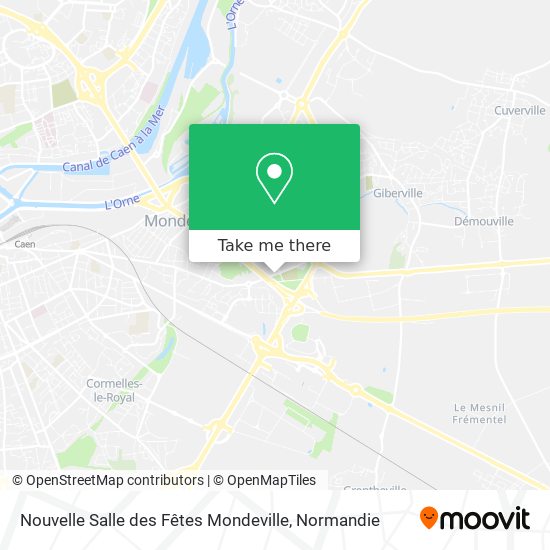 Nouvelle Salle des Fêtes Mondeville map