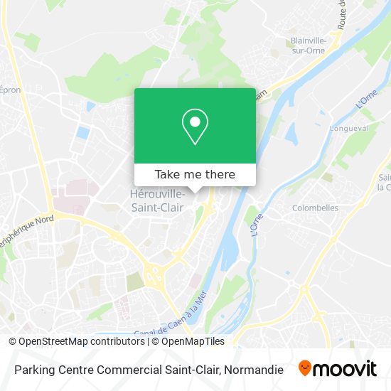 Mapa Parking Centre Commercial Saint-Clair