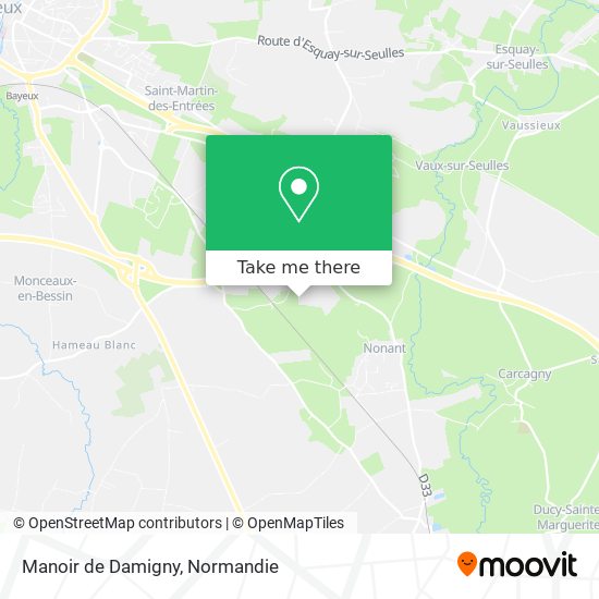 Manoir de Damigny map