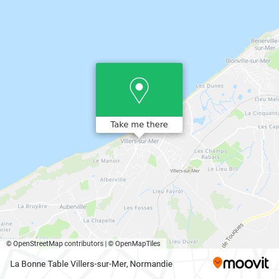 La Bonne Table Villers-sur-Mer map