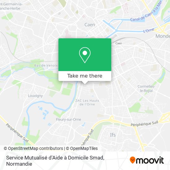 Service Mutualisé d'Aide à Domicile Smad map