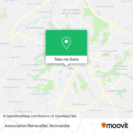 Association Retravailler map