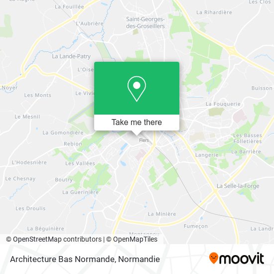 Architecture Bas Normande map