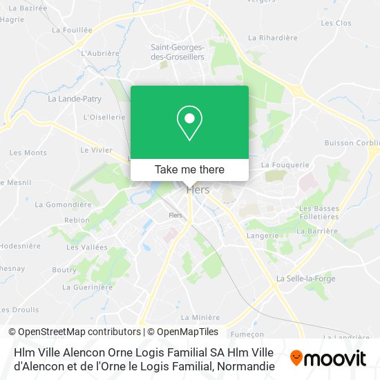 Mapa Hlm Ville Alencon Orne Logis Familial SA Hlm Ville d'Alencon et de l'Orne le Logis Familial