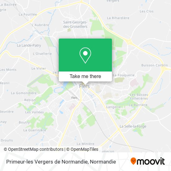 Primeur-les Vergers de Normandie map