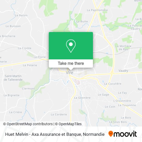 Huet Melvin - Axa Assurance et Banque map
