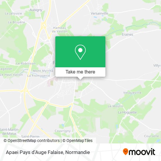 Apaei Pays d'Auge Falaise map