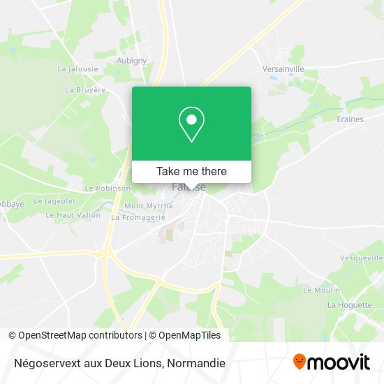 Négoservext aux Deux Lions map