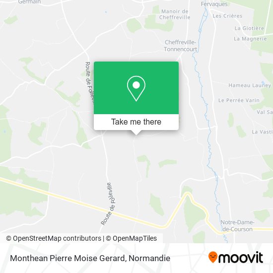 Mapa Monthean Pierre Moise Gerard