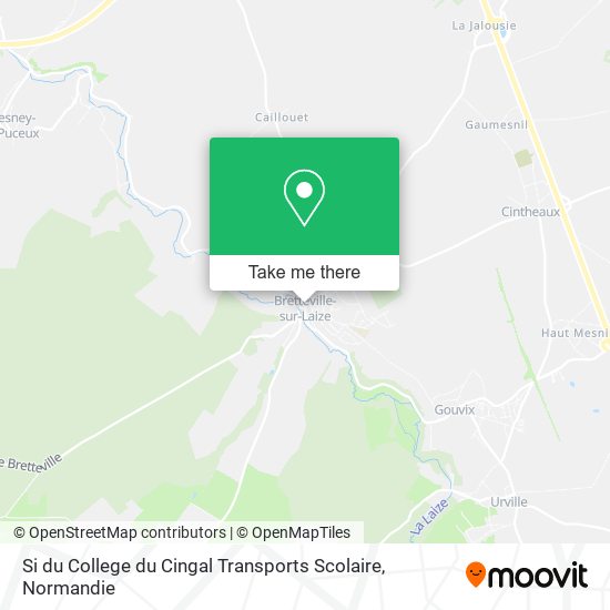 Mapa Si du College du Cingal Transports Scolaire