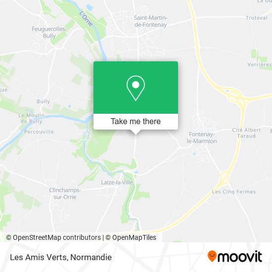 Les Amis Verts map