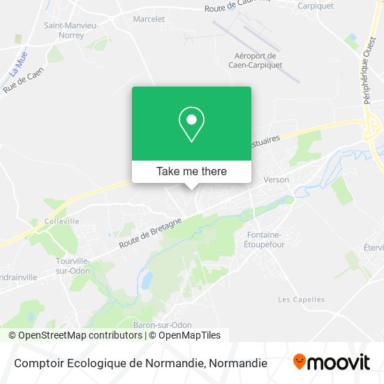 Mapa Comptoir Ecologique de Normandie
