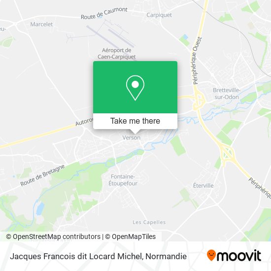 Mapa Jacques Francois dit Locard Michel