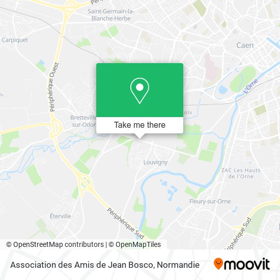 Association des Amis de Jean Bosco map
