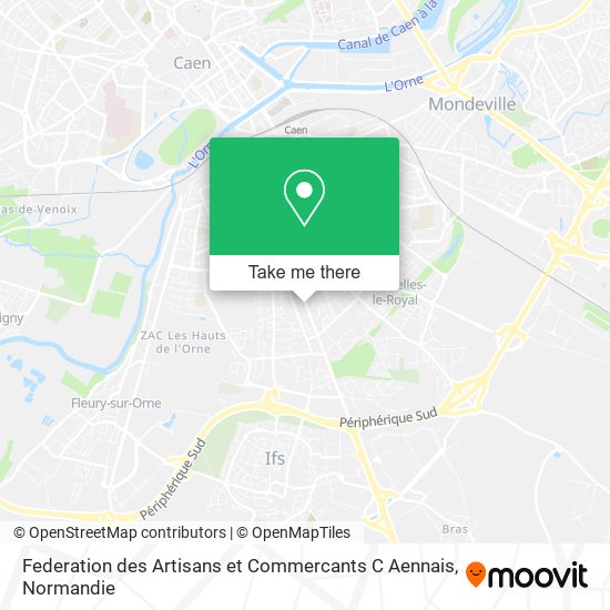 Mapa Federation des Artisans et Commercants C Aennais