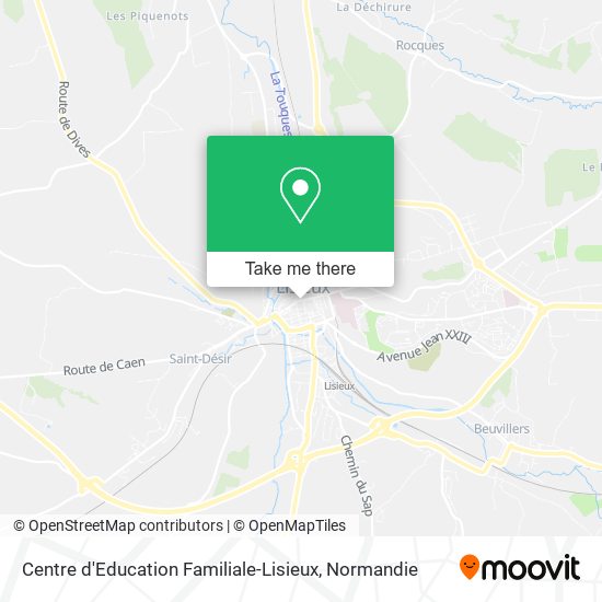 Mapa Centre d'Education Familiale-Lisieux