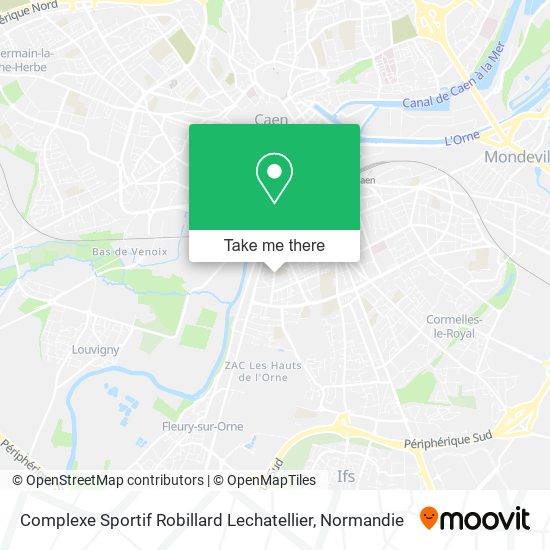 Mapa Complexe Sportif Robillard Lechatellier
