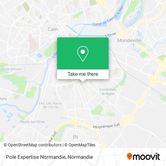 Pole Expertise Normandie map