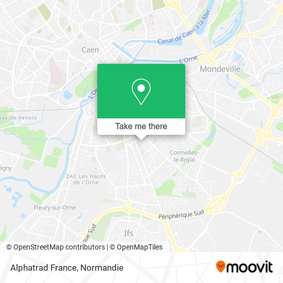 Mapa Alphatrad France