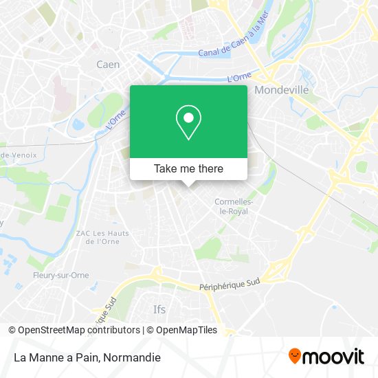 La Manne a Pain map