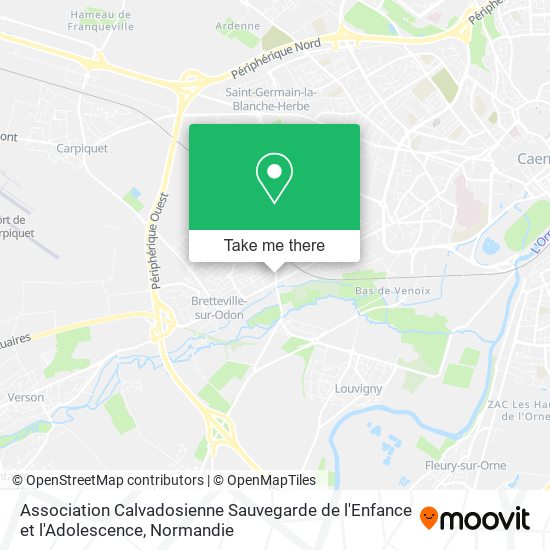 Mapa Association Calvadosienne Sauvegarde de l'Enfance et l'Adolescence