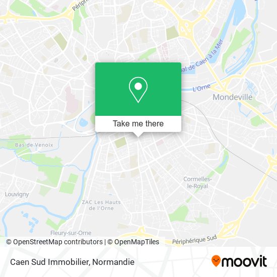 Caen Sud Immobilier map