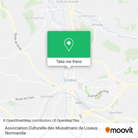 Mapa Association Culturelle des Musulmans de Lisieux