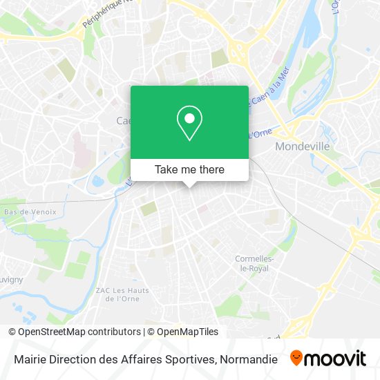 Mairie Direction des Affaires Sportives map