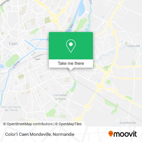 Color'I Caen Mondeville map