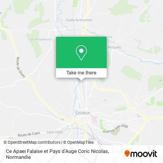 Ce Apaei Falaise et Pays d'Auge Coric Nicolas map