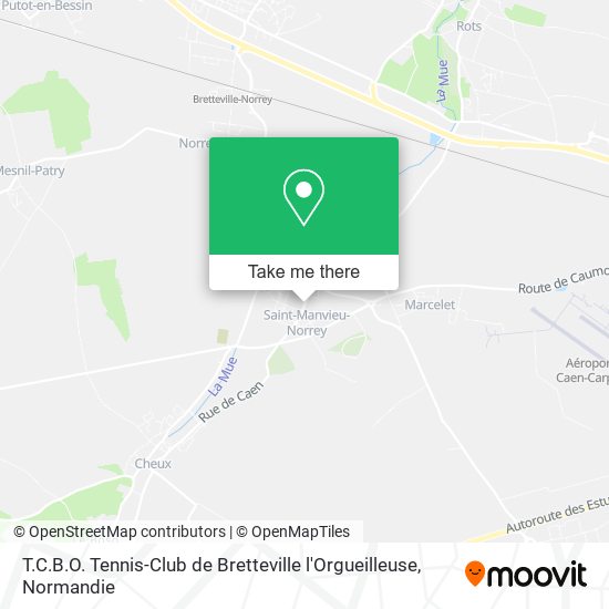 T.C.B.O. Tennis-Club de Bretteville l'Orgueilleuse map