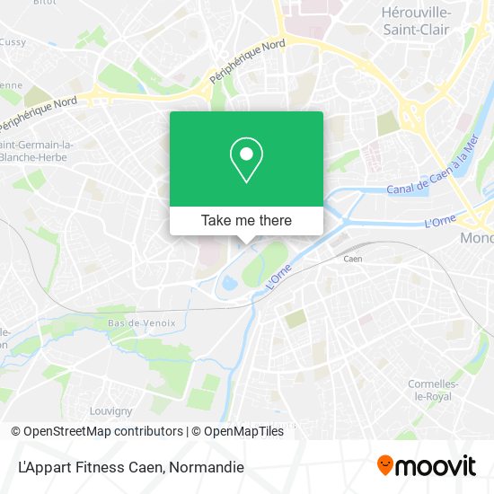 Mapa L'Appart Fitness Caen