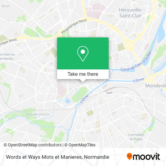 Mapa Words et Ways Mots et Manieres