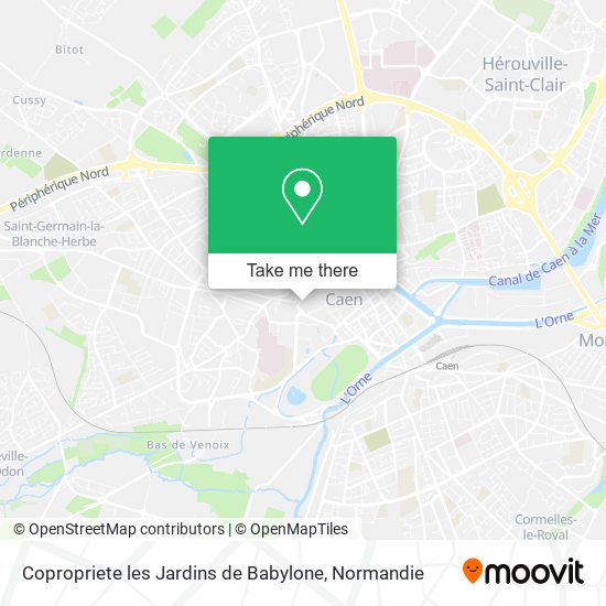 Copropriete les Jardins de Babylone map