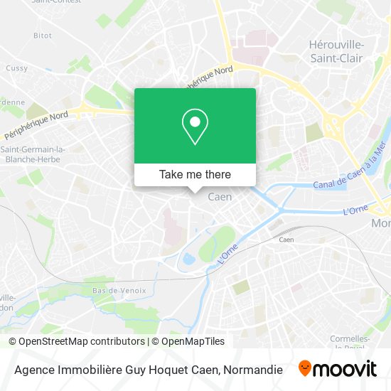 Agence Immobilière Guy Hoquet Caen map