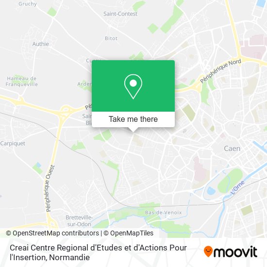 Mapa Creai Centre Regional d'Etudes et d'Actions Pour l'Insertion