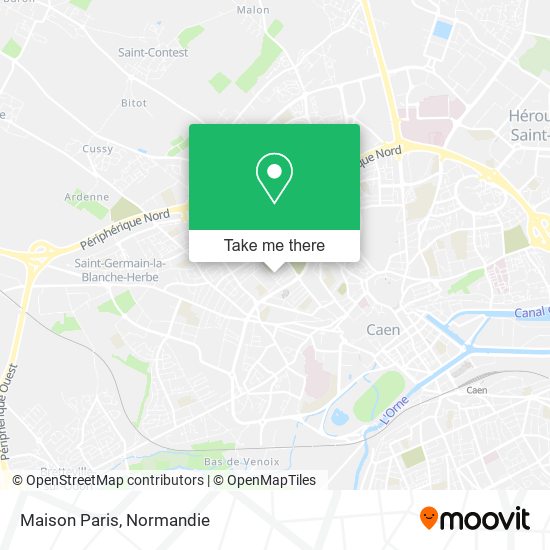 Mapa Maison Paris