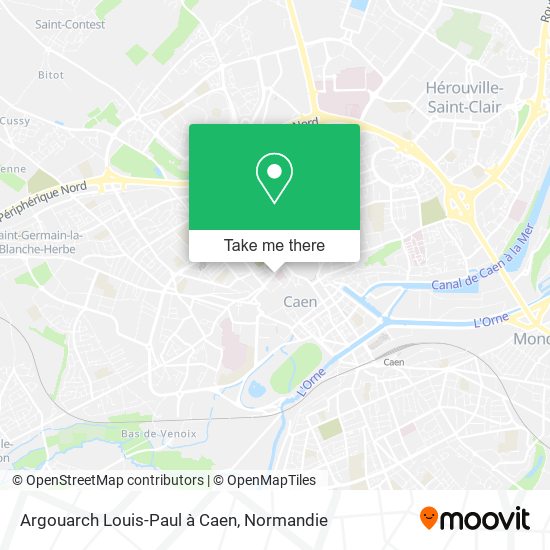 Mapa Argouarch Louis-Paul à Caen