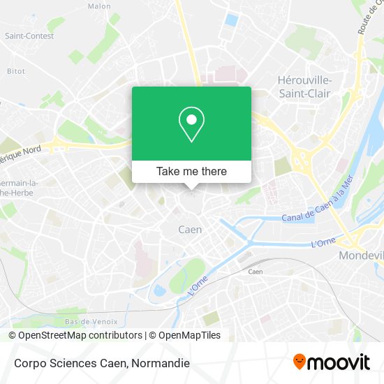 Mapa Corpo Sciences Caen