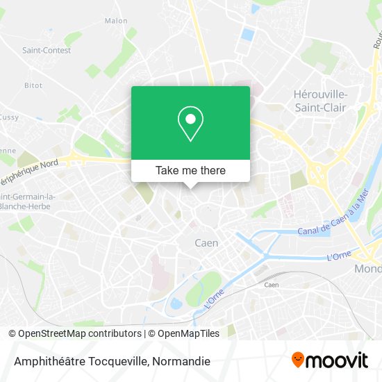 Mapa Amphithéâtre Tocqueville